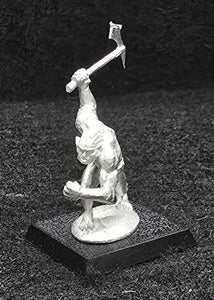 51-9034:  Unarmored Goblin Advancing, Weapon Raised