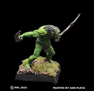 51-9037: Unarmored Heavy Goblin, Facing Left, Hunched Over