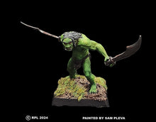 Load image into Gallery viewer, 51-9037: Unarmored Heavy Goblin, Facing Left, Hunched Over
