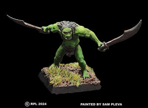 51-9037: Unarmored Heavy Goblin, Facing Left, Hunched Over