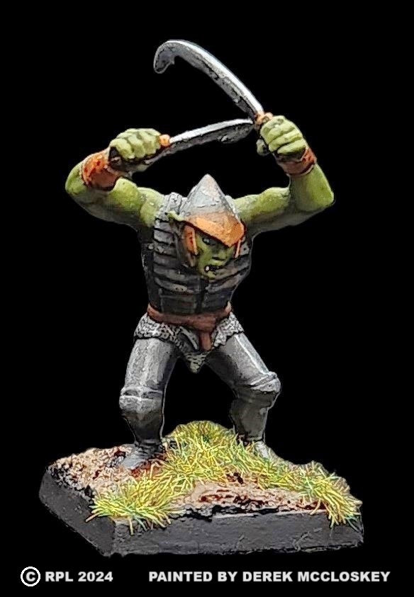 51-9043: Heavy Goblin in Full Armor, Attacking – Ral Partha