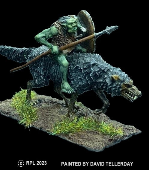 51-9061/48-0026:  Goblin Cavalryman in Furs [rider and mount]