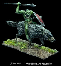 Load image into Gallery viewer, 51-9063-X:  Goblin Cavalryman, Unarmored [rider and wolf]
