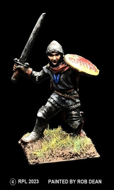 52-0003:  Adventurer with Sword and Round Shield III