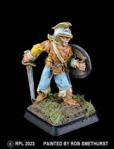 52-0007:  Adventurer with Sword and Round Shield VII
