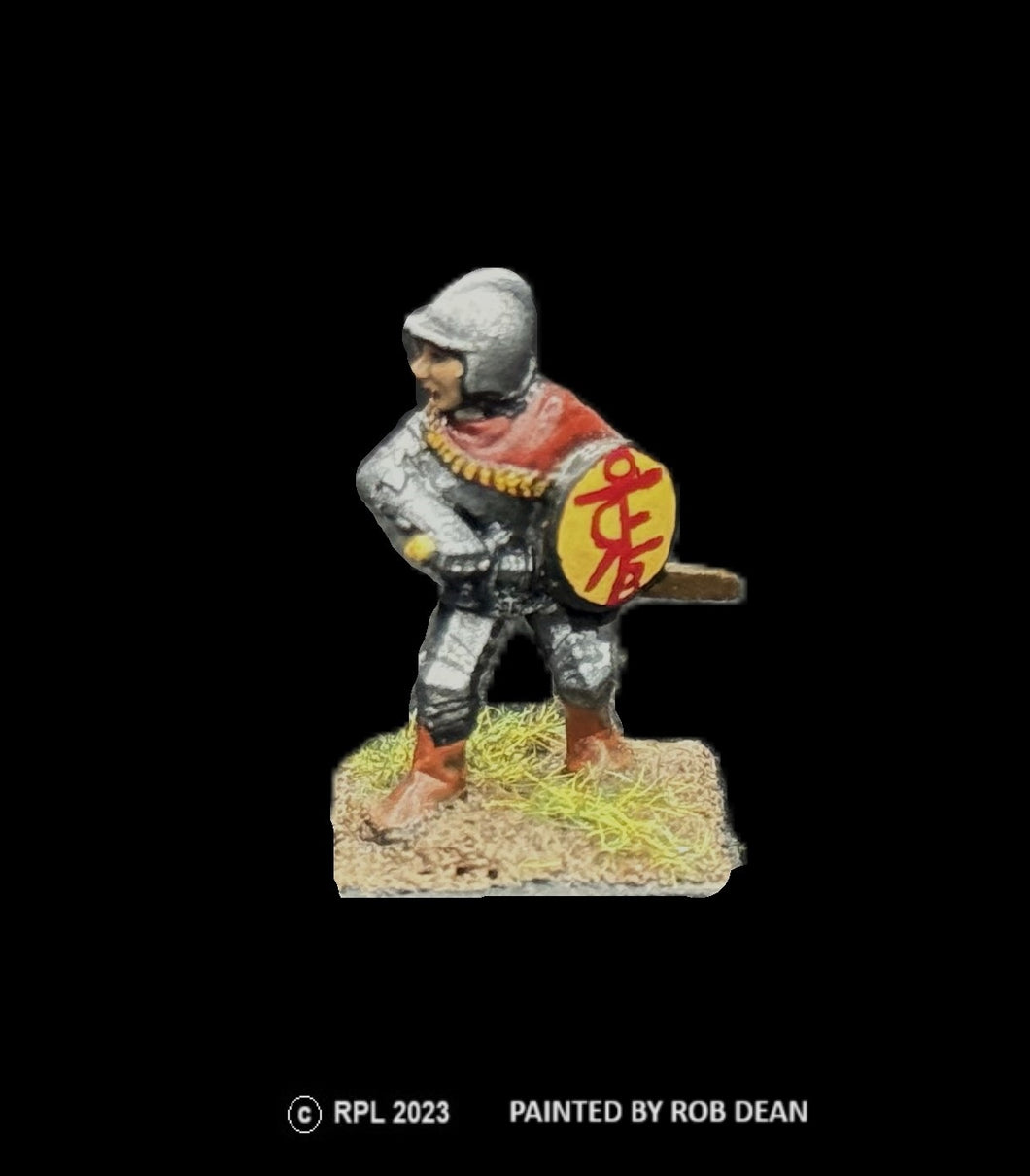 52-0009:  Female Adventurer with Sword and Round Shield II