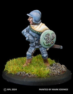 52-0009:  Female Adventurer with Sword and Round Shield II