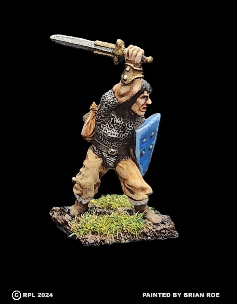 52-0015:  Adventurer with Sword and Heater Shield IV