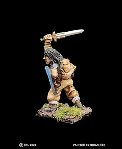 52-0015:  Adventurer with Sword and Heater Shield IV