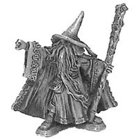 52-0504:  Wizard with Staff and Large Cloak, Channeling Through Fist