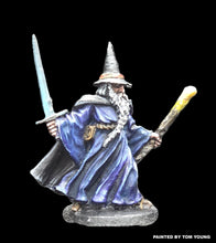 Load image into Gallery viewer, 52-0506:  Wizard with Sword and Staff, Pointed Hat
