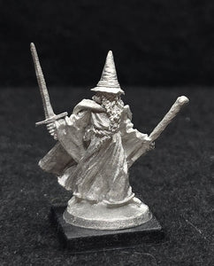 52-0506:  Wizard with Sword and Staff, Pointed Hat