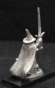 52-0507:  Wizard with Sword Raised, Staff Forward