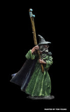 Load image into Gallery viewer, 52-0508:  Wizard with Staff Raised High Over Shoulder

