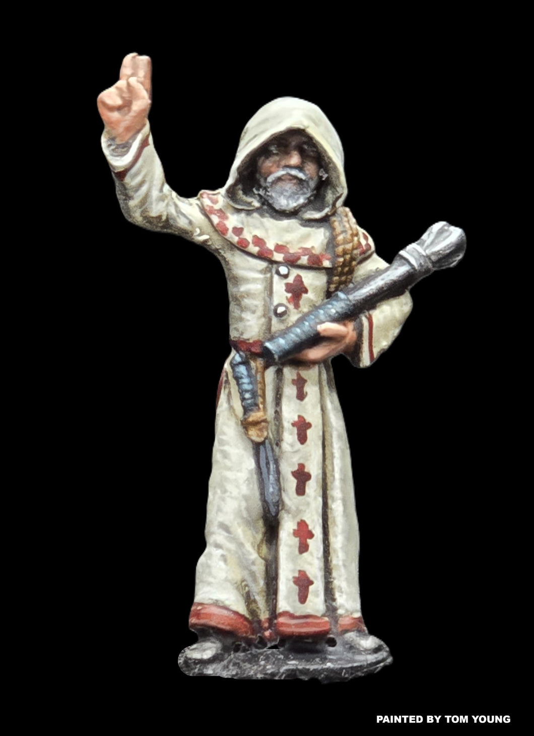 52-0718:  Cultist with Mace, Hooded