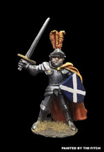 Load image into Gallery viewer, 52-0914:  Paladin, Sword Raised, Plumed Helm
