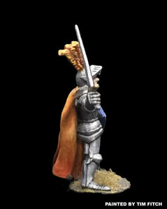 52-0914:  Paladin, Sword Raised, Plumed Helm