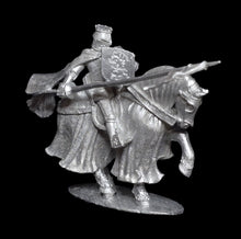 Load image into Gallery viewer, 52-0953: Paladin, Mounted, with Lance and Bucket Helm [Rider &amp; Mount]
