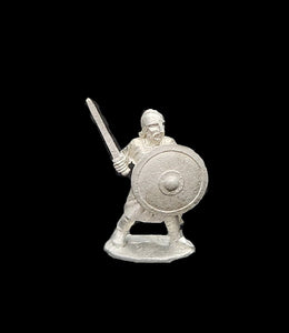 52-1450:  Avalon Men-at-Arms with Sword and Round Shield