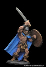 Load image into Gallery viewer, 52-1607:  Northman Attacking with Sword Overhead and Round Shield
