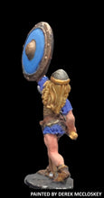 Load image into Gallery viewer, 52-1631:  Shield Maiden Advancing, with Sword Forward and Shield Raised
