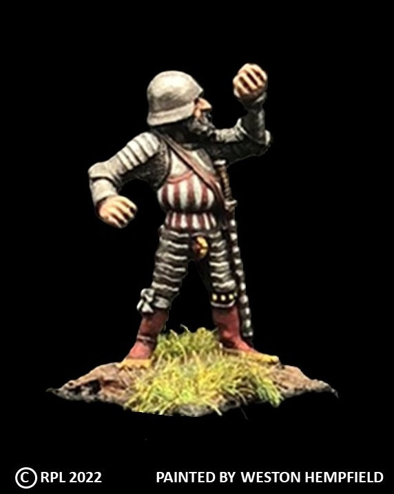 52-1811:  Imperial Pikeman, Advancing, with Sallet