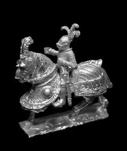Load image into Gallery viewer, 52-1930 48-0358: Imperial Knight with Bascinet and Plume on Armored Horse [Rider &amp; Mount]
