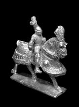 Load image into Gallery viewer, 52-1930 48-0358: Imperial Knight with Bascinet and Plume on Armored Horse [Rider &amp; Mount]
