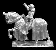 Load image into Gallery viewer, 52-1931 48-0371: Imperial Knight with Burgonet on Caparisoned Horse [Rider &amp; Mount]
