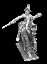 Load image into Gallery viewer, 52-1943 48-0371: Imperial Demilancer, Firing Pistol, with Morion on Caparisoned Horse [Rider &amp; Mount]
