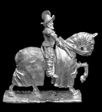 Load image into Gallery viewer, 52-1943 48-0371: Imperial Demilancer, Firing Pistol, with Morion on Caparisoned Horse [Rider &amp; Mount]
