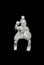 Load image into Gallery viewer, 52-2102/48-0351:  Hoplite Cavalryman, Plumed Helmet and Shield [rider and mount]
