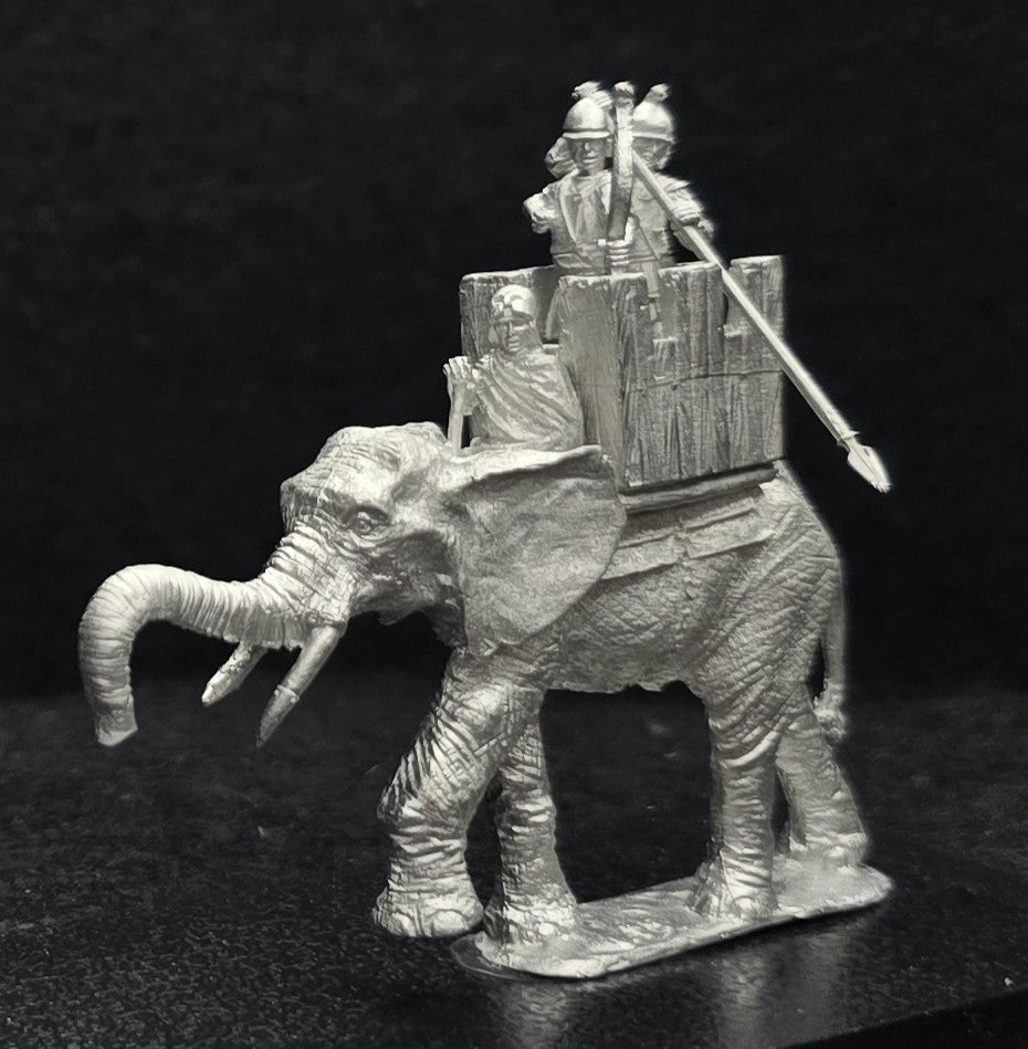52-2163-X:  Hoplite War Elephant with Howdah and Crew