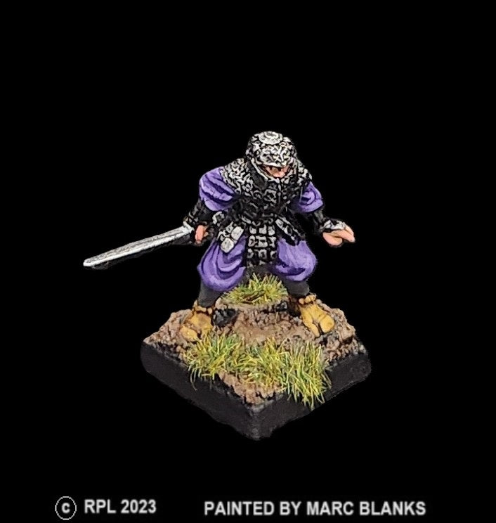 52-3143:  Elite Armored Ninja with Sword in Right Hand