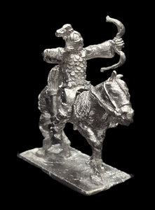 52-3263 / 48-0597:  Mongol Horse Archer, Firing, on Pony  [rider and mount]