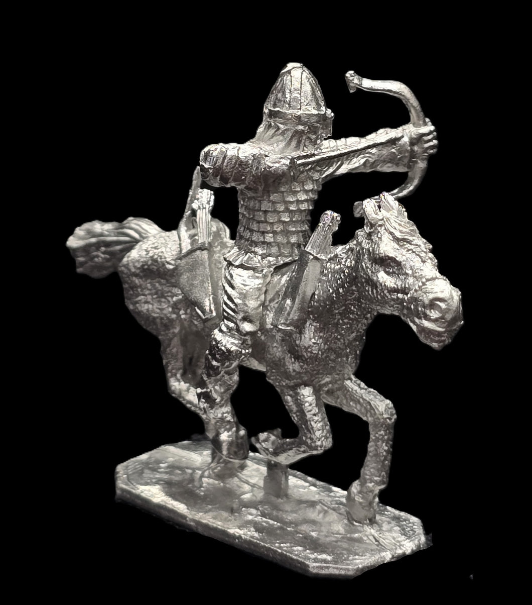 52-3264 / 48-0596:  Mongol Horse Archer, on Pony [rider and mount]