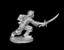 Load image into Gallery viewer, 52-5003:  Desert Warrior Swordsman Advancing, with Two Swords and Turbin
