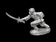 Load image into Gallery viewer, 52-5003:  Desert Warrior Swordsman Advancing, with Two Swords and Turbin
