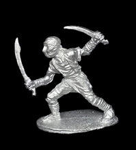 Load image into Gallery viewer, 52-5004:  Desert Warrior Swordsman Advancing, with Two Swords, Masked
