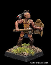 Load image into Gallery viewer, 52-7001:  Native Warrior In Armour with Shield (Huron)
