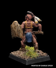 Load image into Gallery viewer, 52-7001:  Native Warrior In Armour with Shield (Huron)

