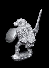 Load image into Gallery viewer, 53-0006:  Beastman with Sword and Shield, At Ready
