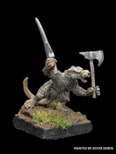Load image into Gallery viewer, 53-0219:  Ratling Warrior, Unarmored, Multiple Hand Weapons
