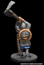 Load image into Gallery viewer, 57-0101:  Dwarf with Mattock Overhead [Oval Base]
