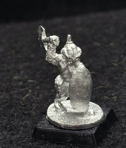 57-0103:  Dwarf with Axe Overhead and Shield, Advancing