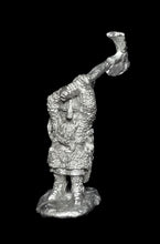 Load image into Gallery viewer, 57-0111:  Dwarf with Mattock Overhead [Organically Shaped Base]
