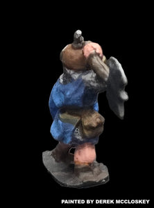 57-0113:  Dwarf with Axe Overhead and Shield