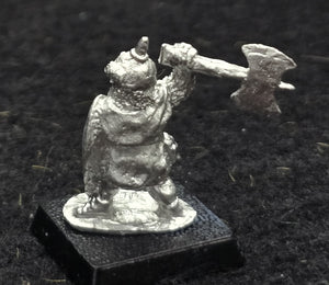 57-0113:  Dwarf with Axe Overhead and Shield