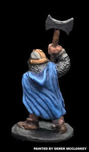 57-0151:  Dwarf Champion with Great Axe, Cloaked