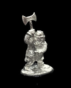 57-0151:  Dwarf Champion with Great Axe, Cloaked